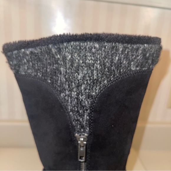 BARE TRAPS Womens Willow Black Heeled Riding Boots Round Toe Stacked Heel - Picture 12 of 16